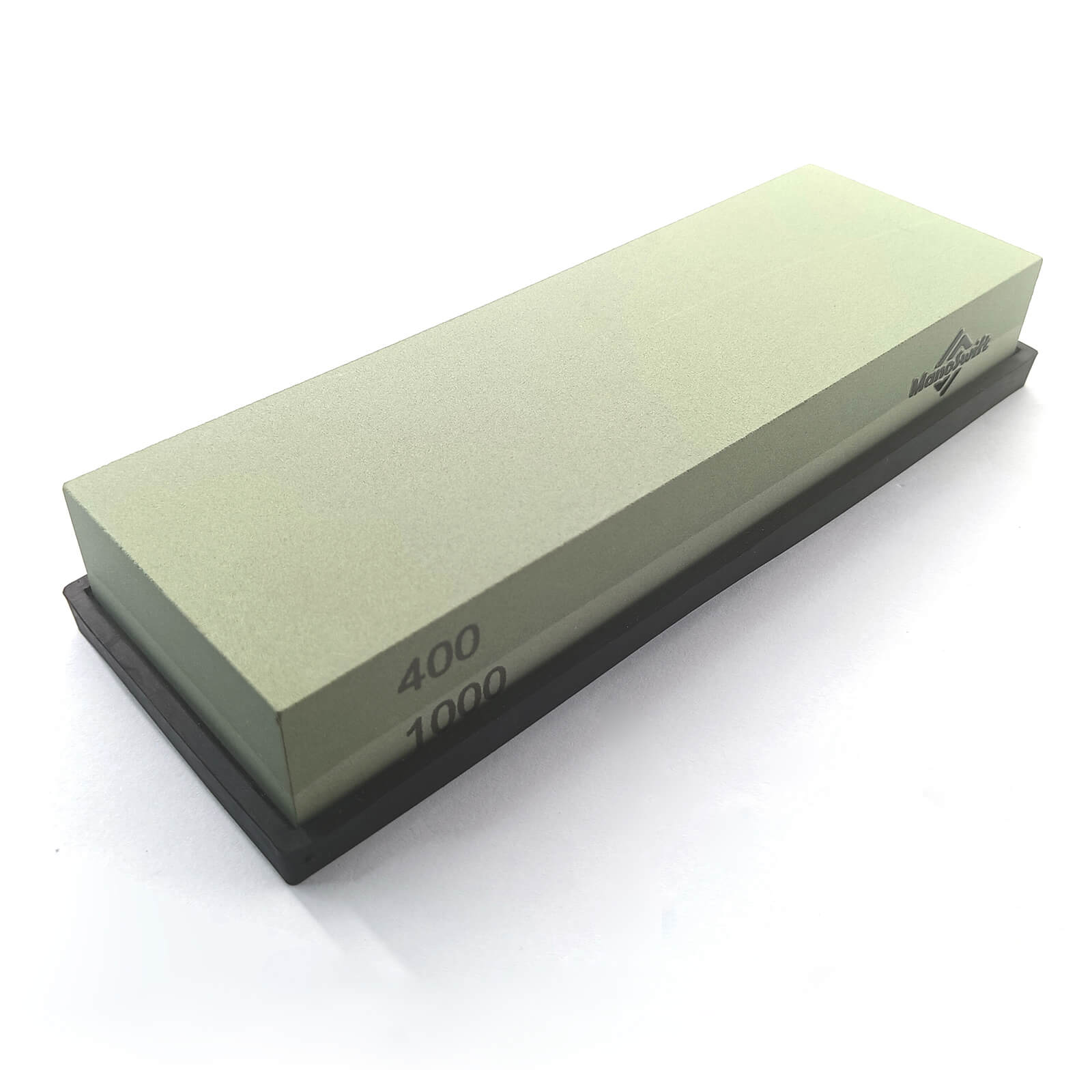 ManoSwift 400/1000 Grit Whetstone Sharpening Stone with Non-Slip Base - for Kitchen, Hunting & Pocket Knives