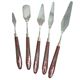 5PCS Stainless Steel Palette Knife Set | Flexible Metal Painting Knives for Oil, Acrylic & Canvas | Artist Spatula Set with Color Mixing & Scraping Tools